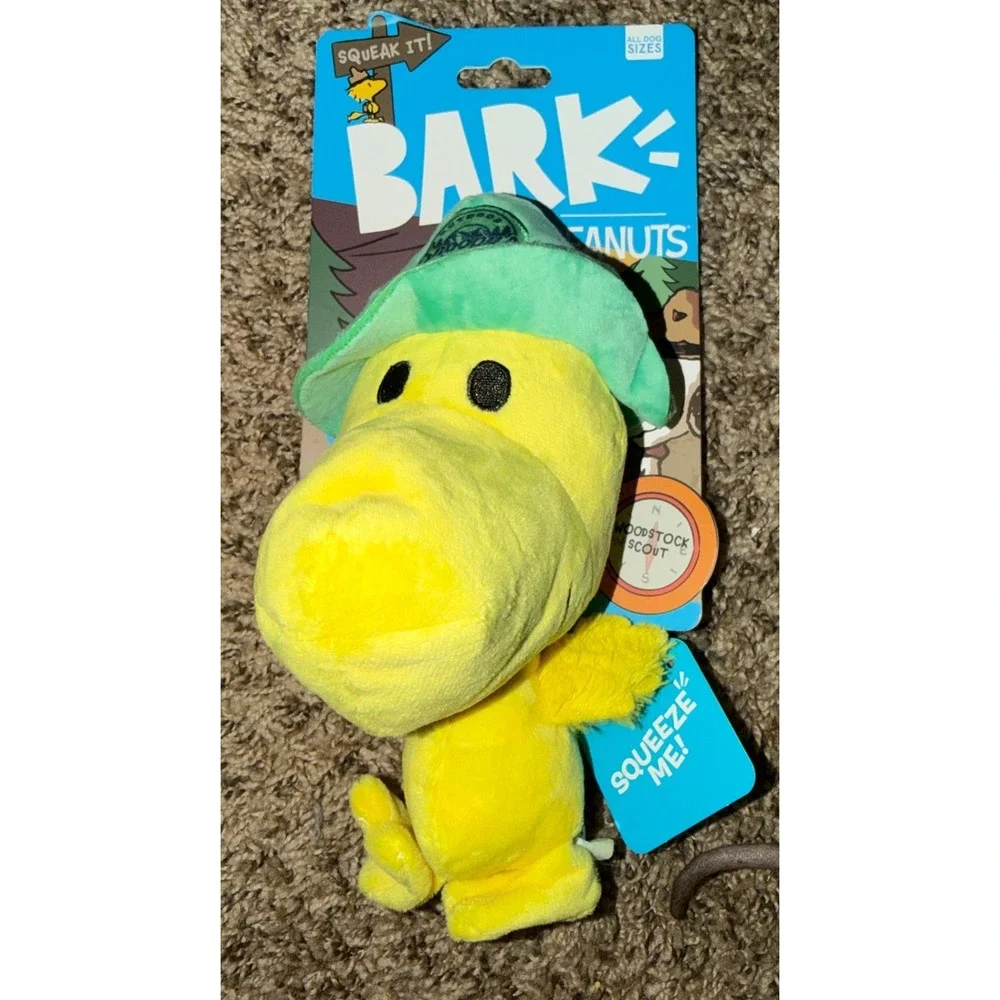 Bark-Peanuts Woodstock Scout Plush Dog Toy (NWT)
